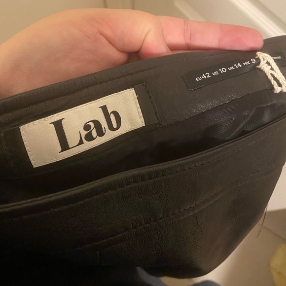 Lab Leather Mini Skirt - Picture 3 of 4